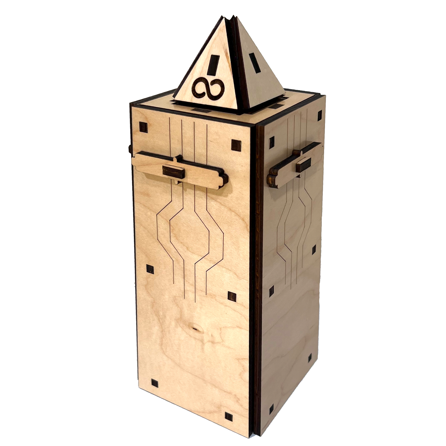 55 Step Obelisk Wooden Puzzle Box