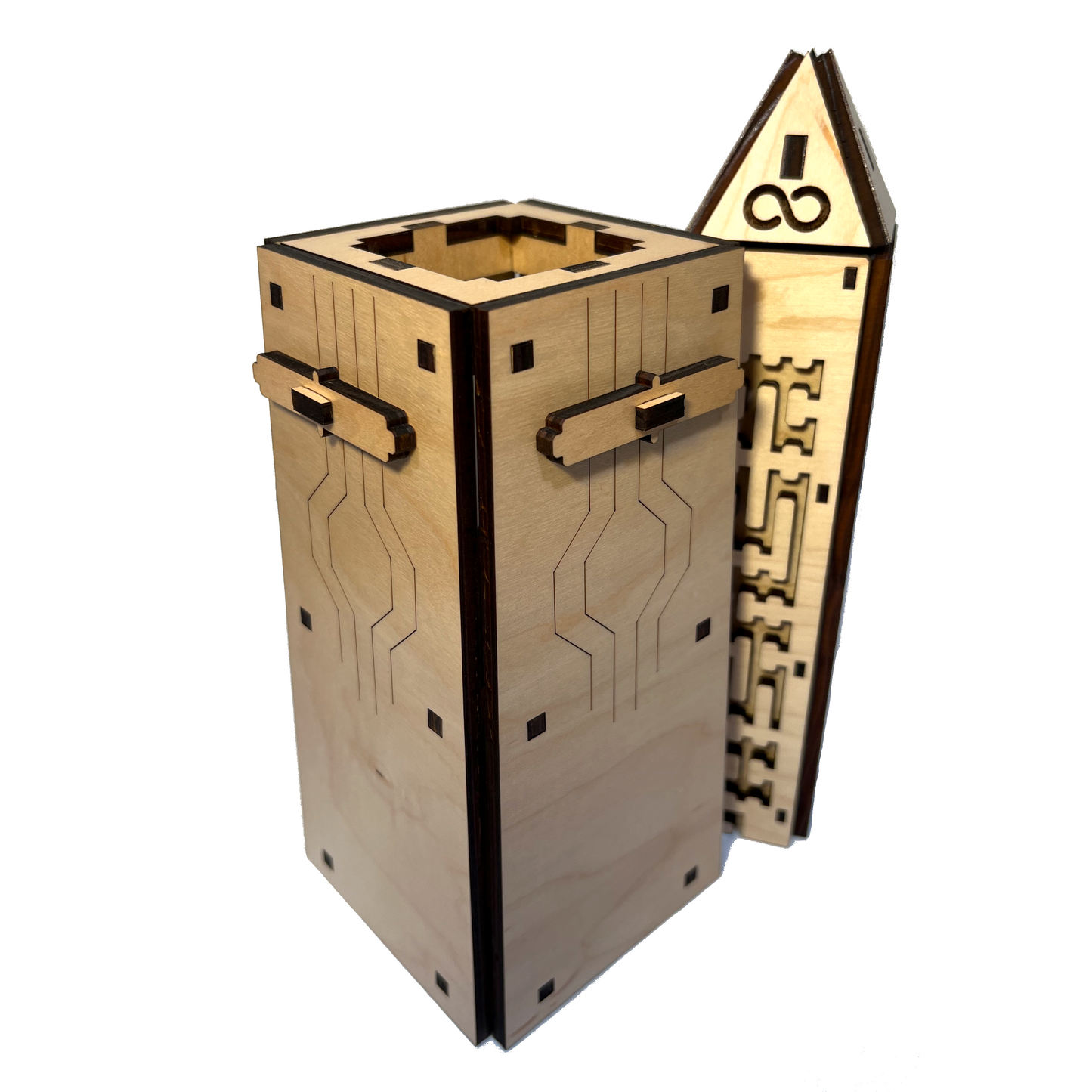 55 Step Obelisk Wooden Puzzle Box
