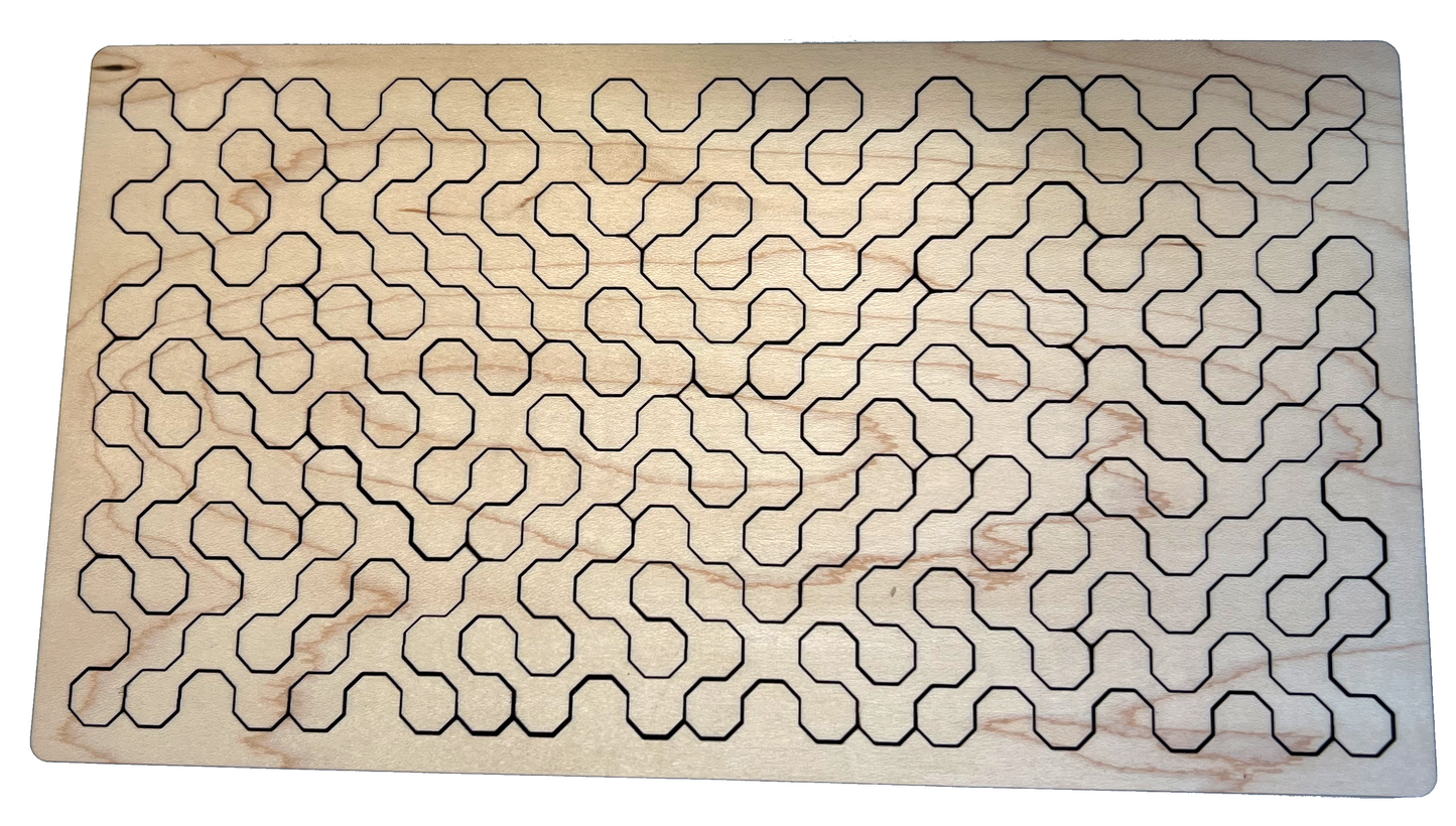 Octagonal Fractal Wooden Puzzle