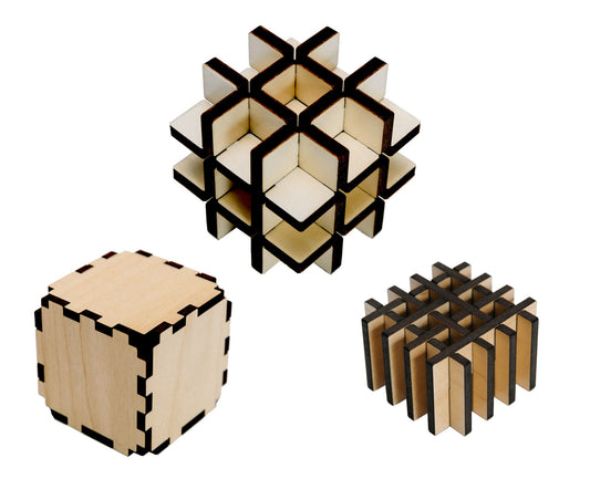 3 Pack Bundle - Inversion Cube, Vega Cube, Binary Grid 4