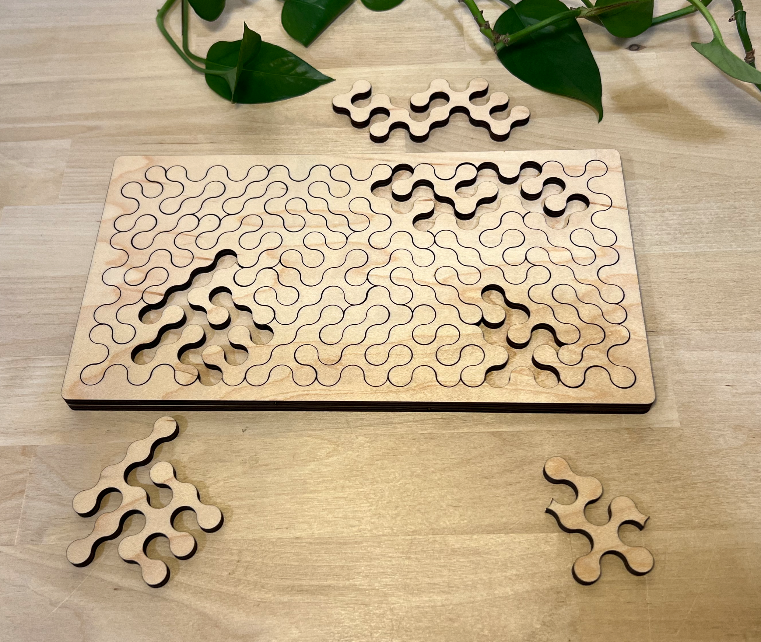 make a wood puzzle